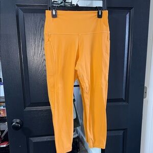 lululemon High-Rise‎ Leggings Women’s Size 12 Orange